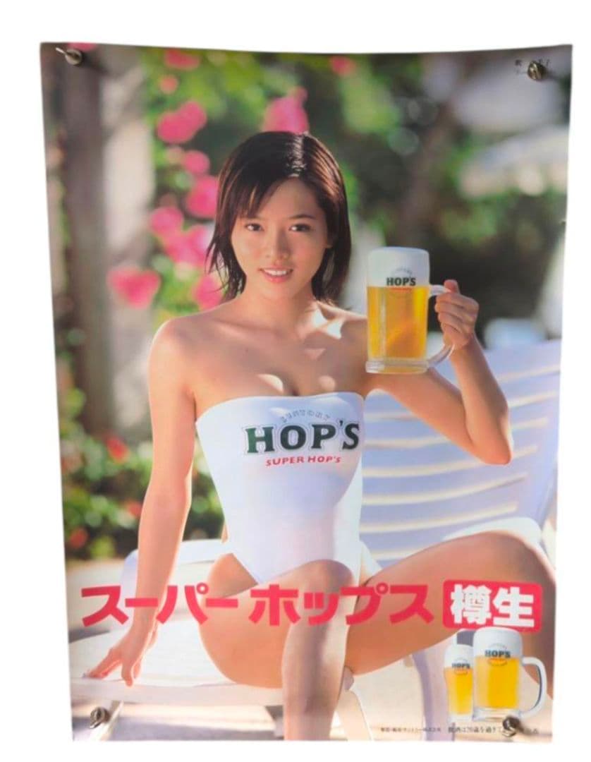 激レア 釈由美子 サントリー B2 B3 ポスター 水着 ビキニ ハイレグ