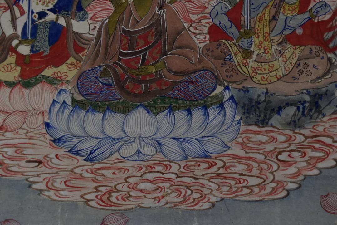 作者不詳/十三佛図/十三仏図/古画人物図/仏画/掛軸/名家伝来/AA-231