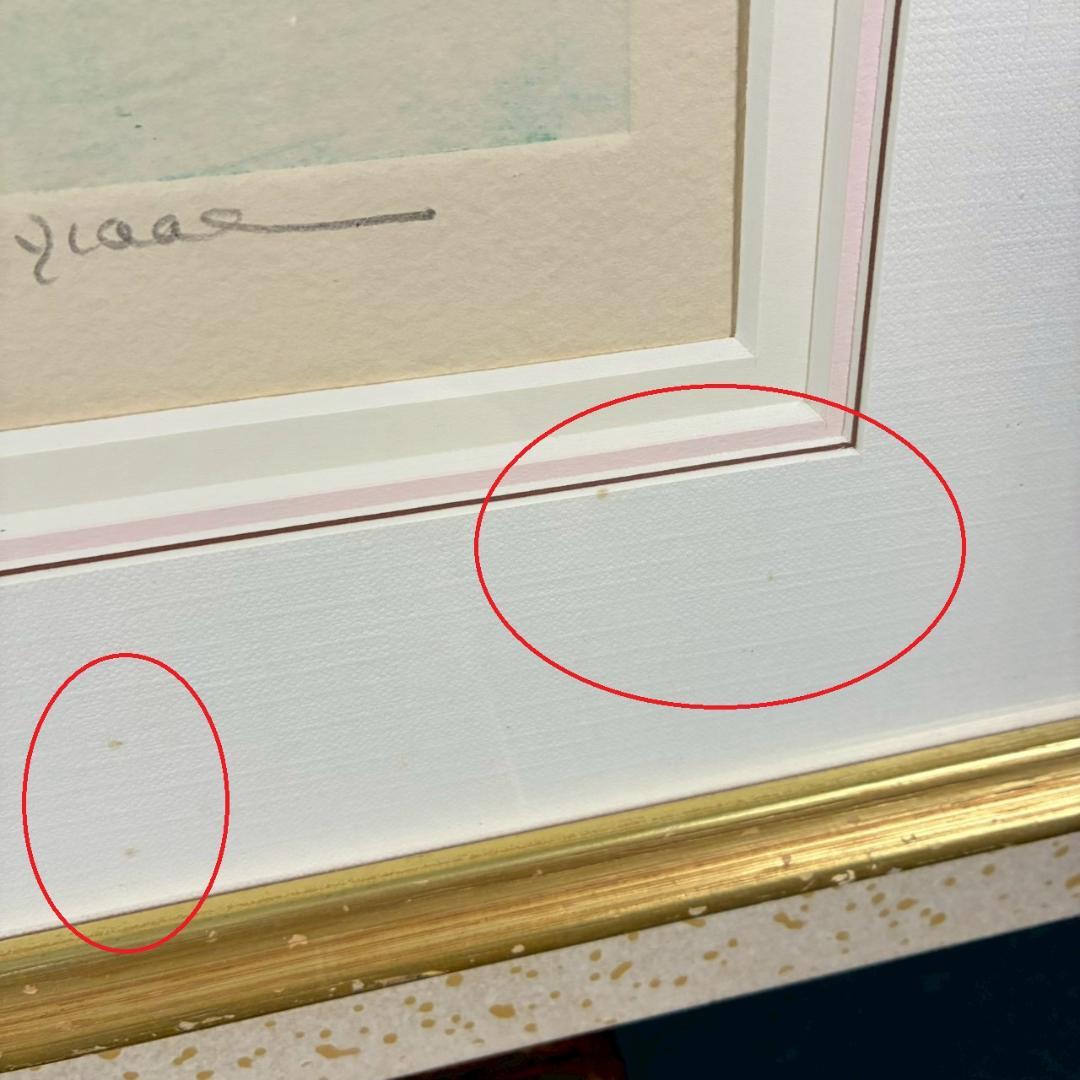 ジョアン・アイザック「Apple～」銅版画 1点物 直筆サイン入 お洒落な額装