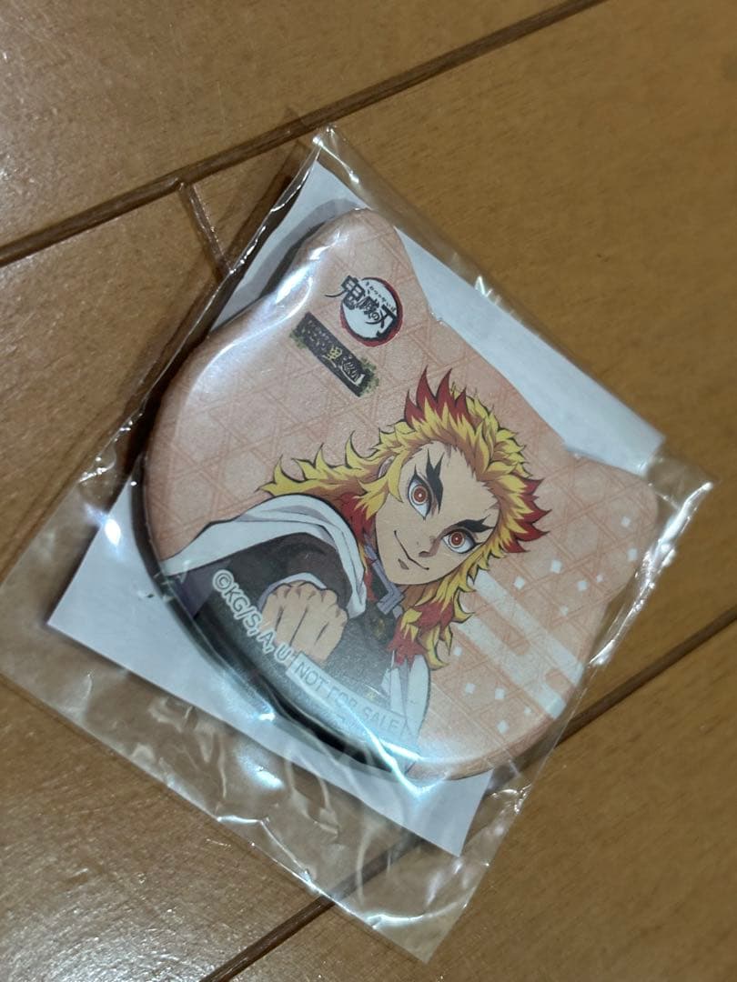 R*8様 鬼滅の刃　ナンジャタウン　 いこいの里巡り　煉獄杏寿郎　ねこ型缶バッジ