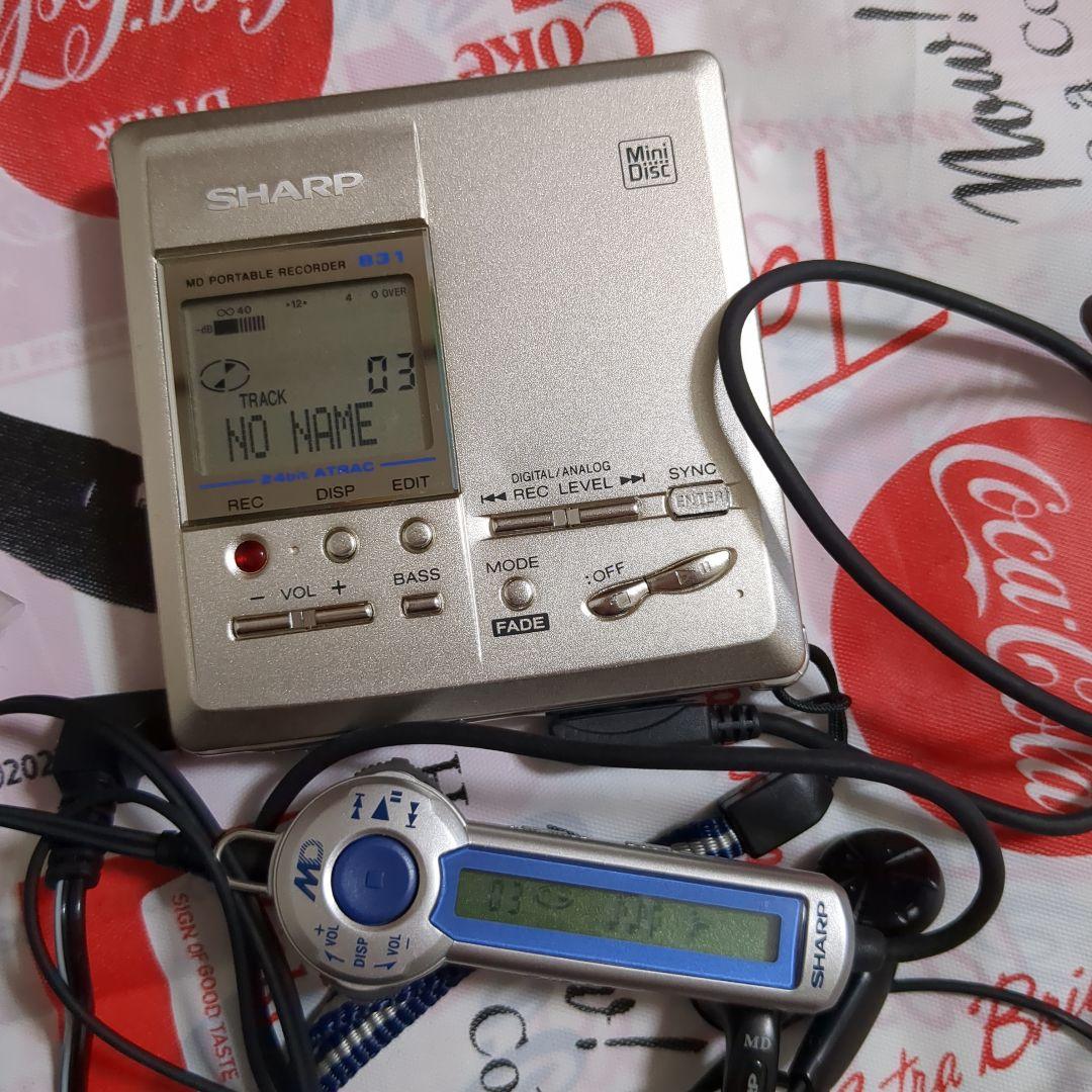 SHARP MD-MT831 ポータブル MDレコーダー