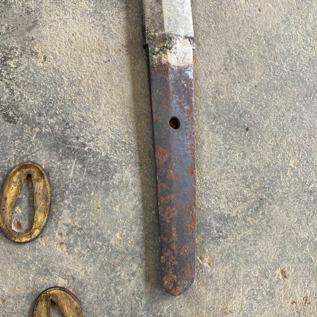 ジャンク 江戸時代 残欠 古い日本刀 合法サイズにカットされています。