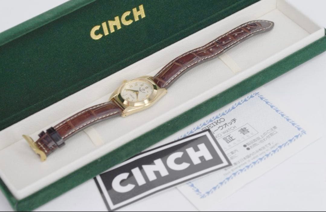 【正規店購入 美品] SEIKO×CINCH31mm クォーツ 専用箱 保証書付