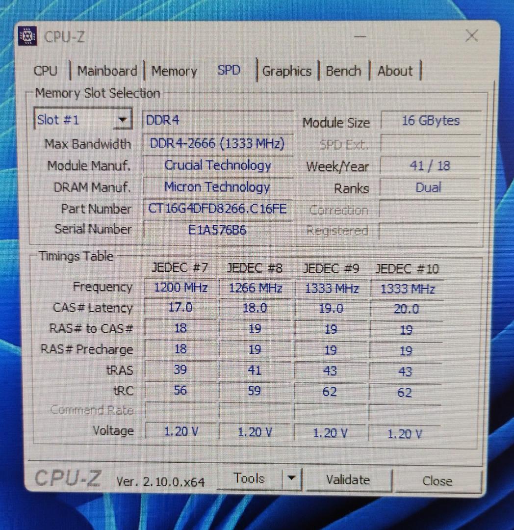 メモリ/DDR4-2666 16GB 2個セット 32GB [10]