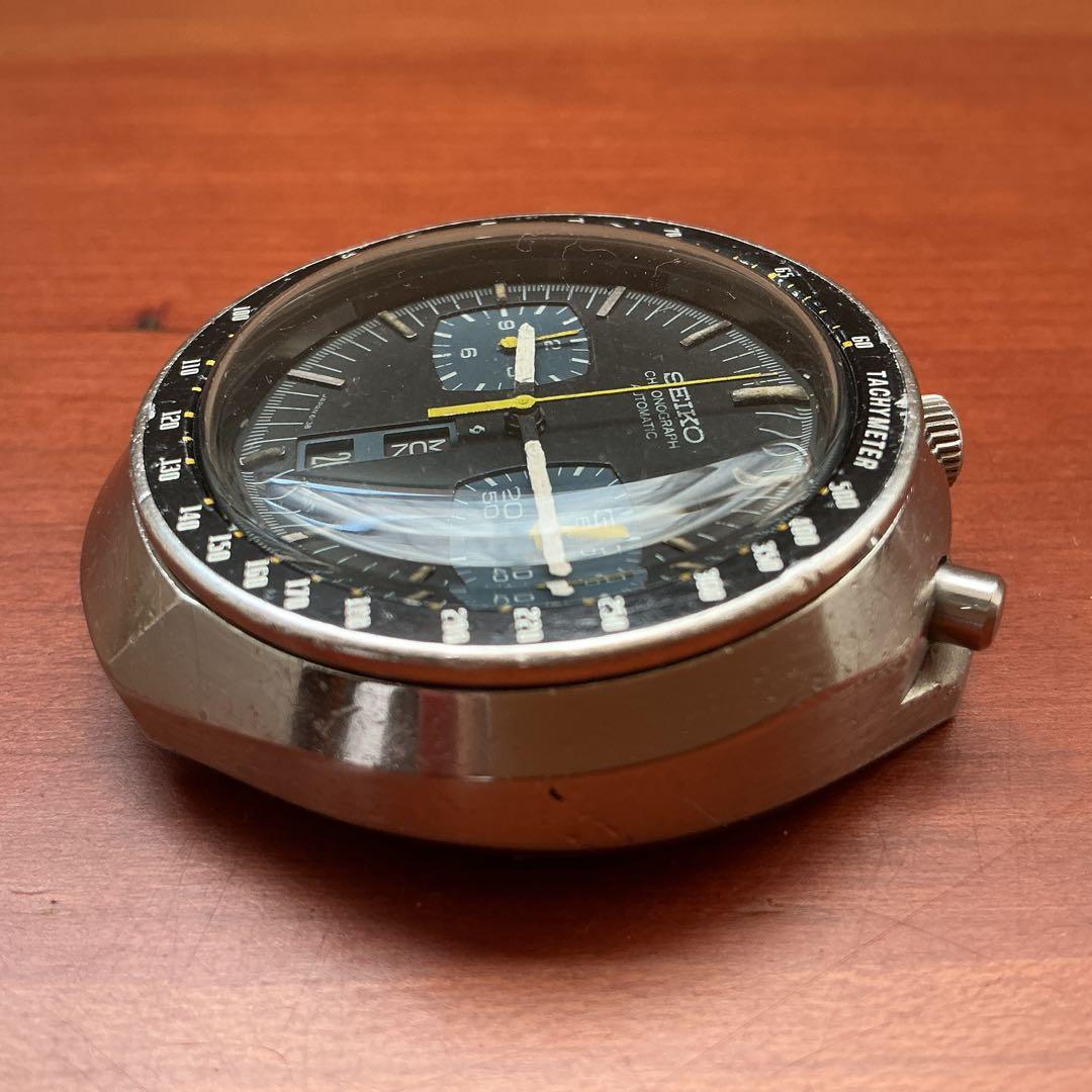 ジャンク セイコー スピードタイマー 6138-0040 黒馬