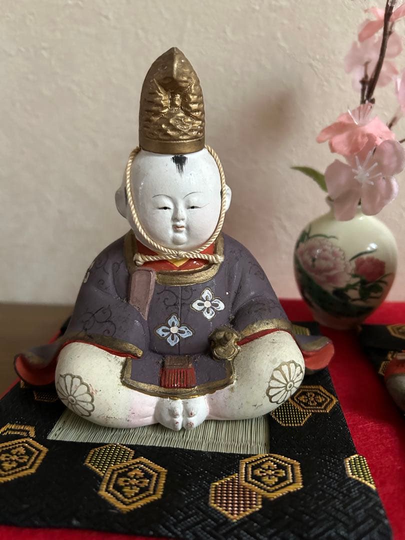御所人形　親王飾り　お内裏様　お雛様　アンティーク　骨董品　値下げ応相談