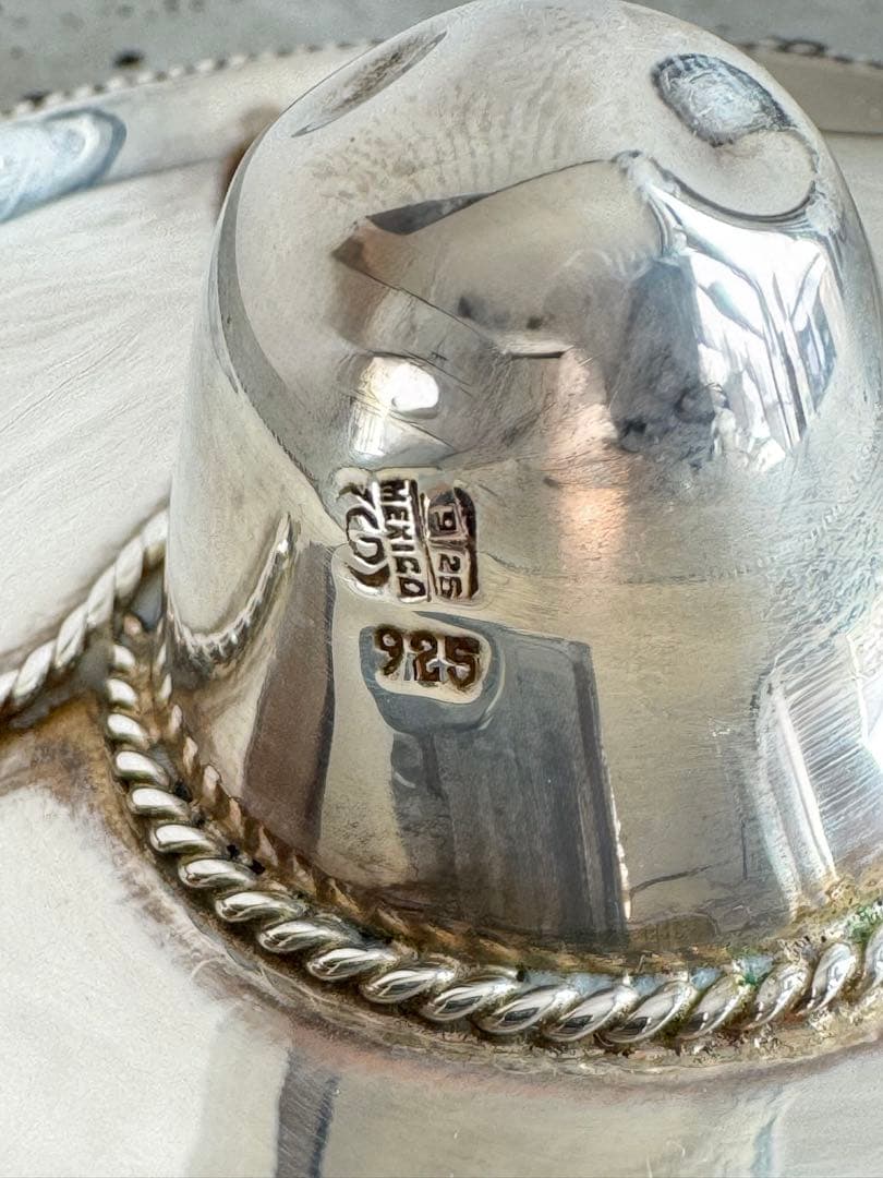 ママ様 ヴィンテージ メキシカンハット シルバー 925 ソンブレロハット