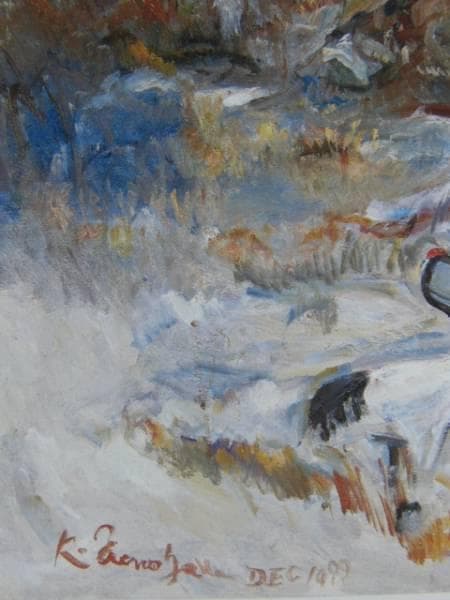 上野山清貢、「鶴」、希少な画集より、新品高級額・額装付、状態良好