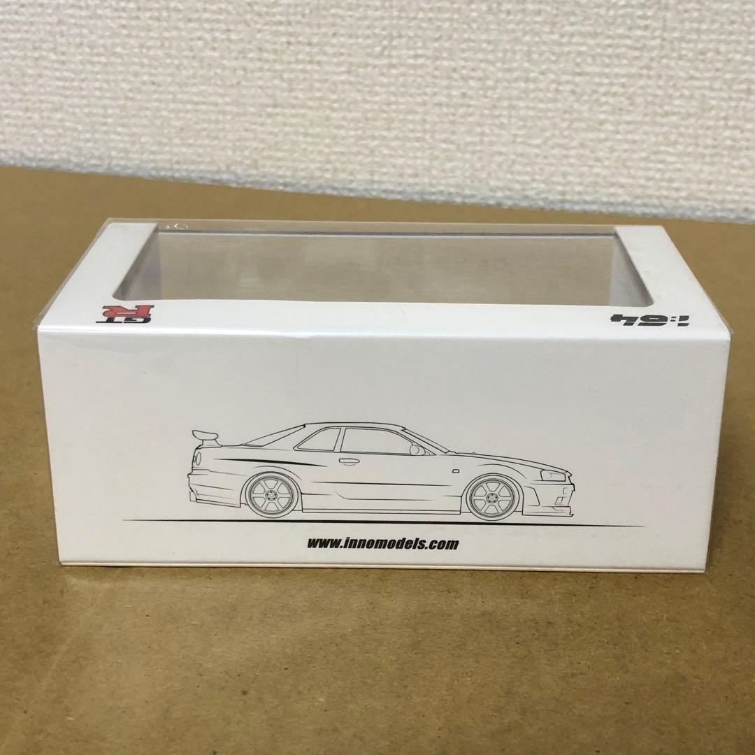 1/64 INNO64　日産スカイライン GT-R R34　ニスモ　ホワイト