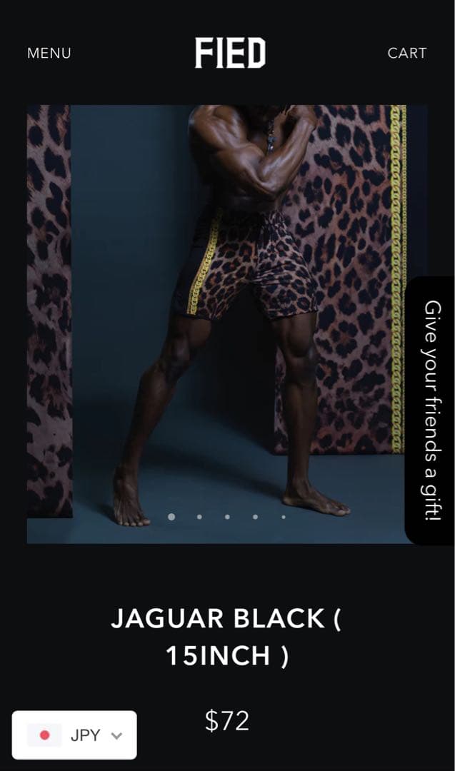 FIED サーフパンツ ヒョウ柄 競泳水着 26サイズ 新作！フィジーク用