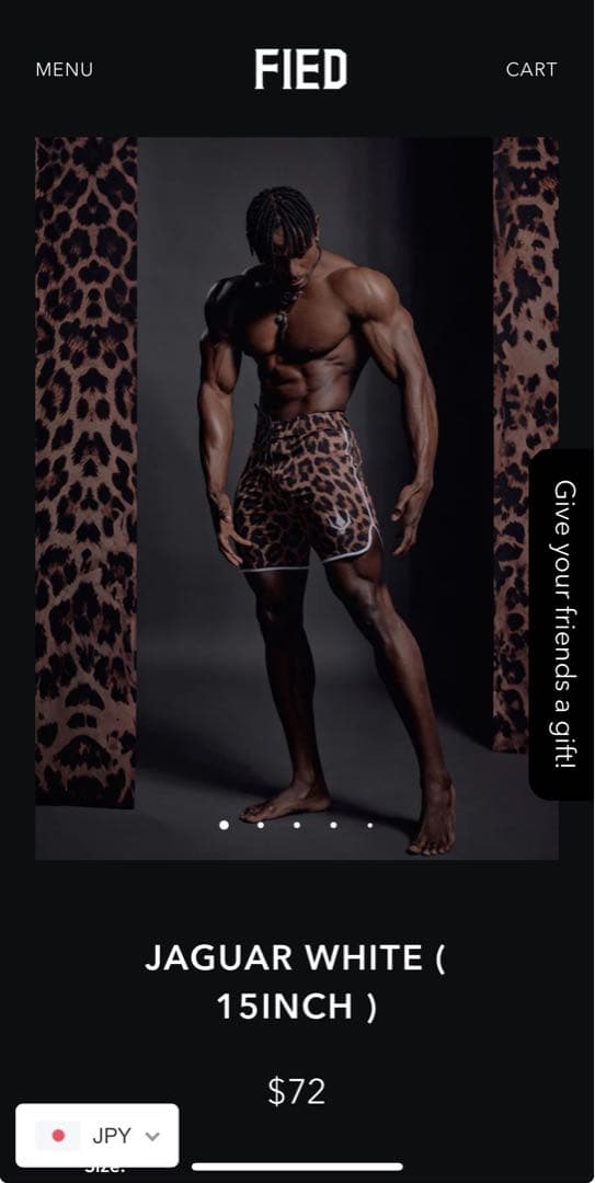 FIED サーフパンツ ヒョウ柄 競泳水着 26サイズ 新作！フィジーク用