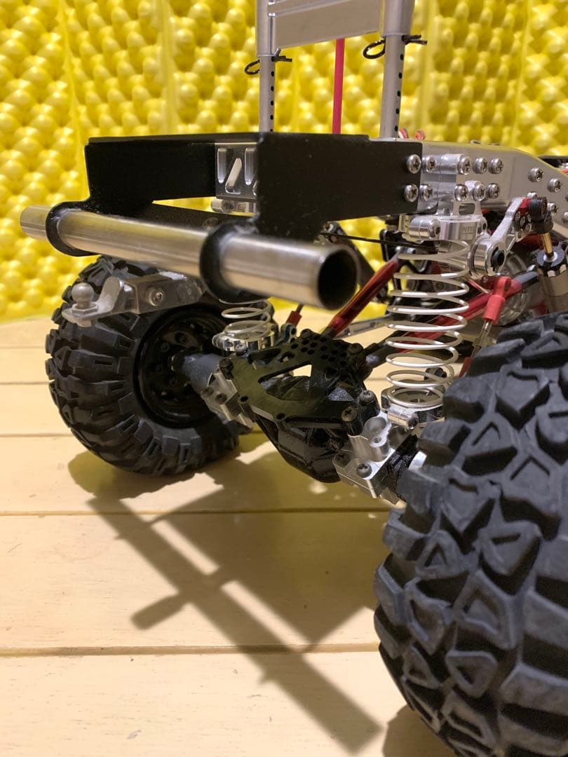 タミヤラジコンCR01フルセット　希少レアパーツカスタムウインチ付きランクル80