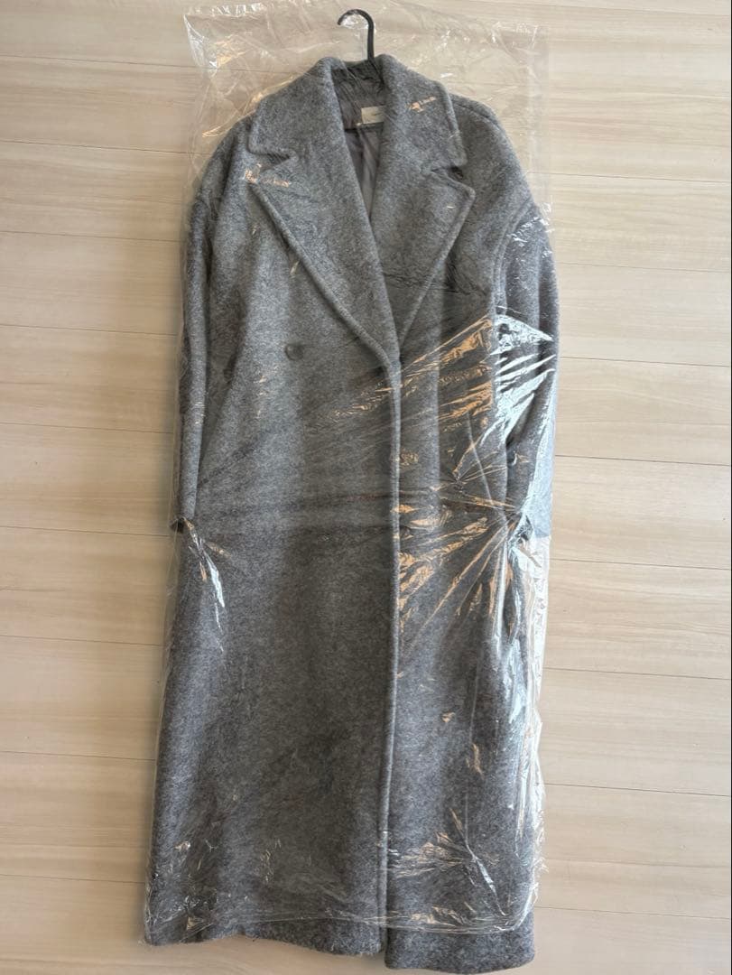 ★15日まで値下げ　Ungrid スライバーチェスターロングコート　M グレー