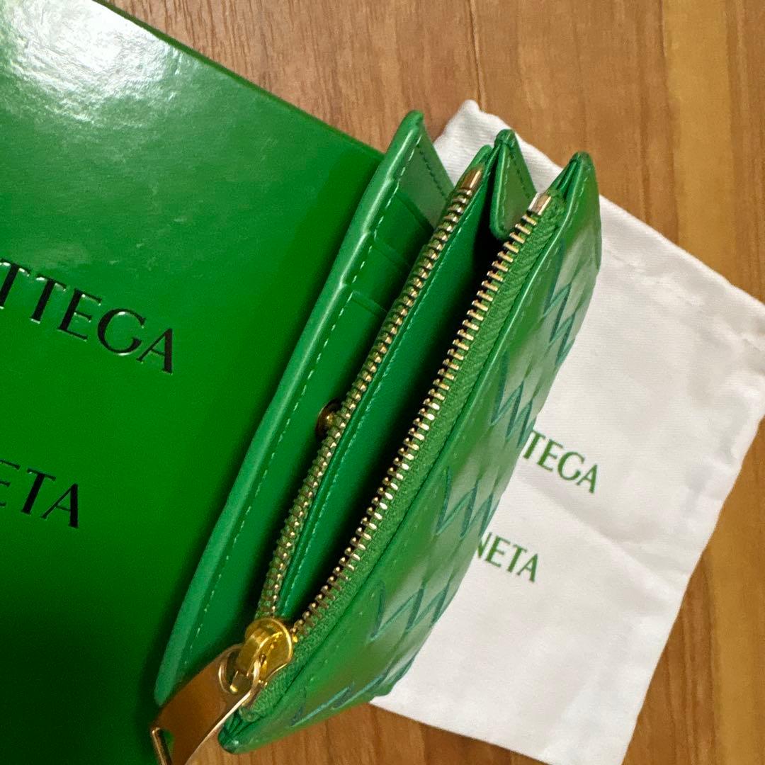 BOTTEGA VENETA 二つ折り財布 グリーン