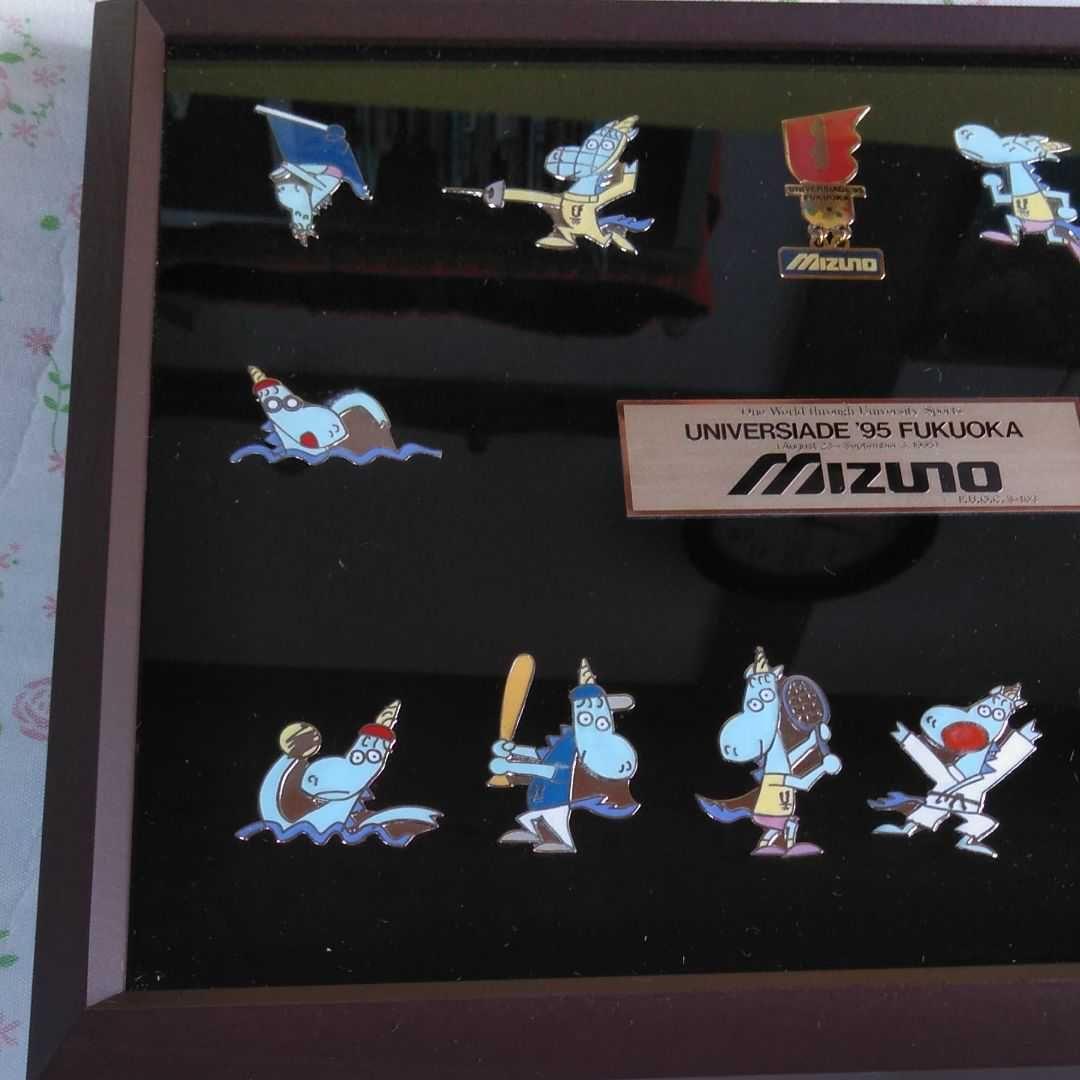 カパプー　ピンバッジ　福岡ユニバーシアード　ミズノ　スポーツ　カバ　レトロ