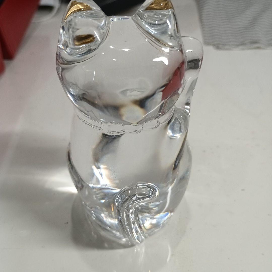 Baccarat クリスタル 招き猫