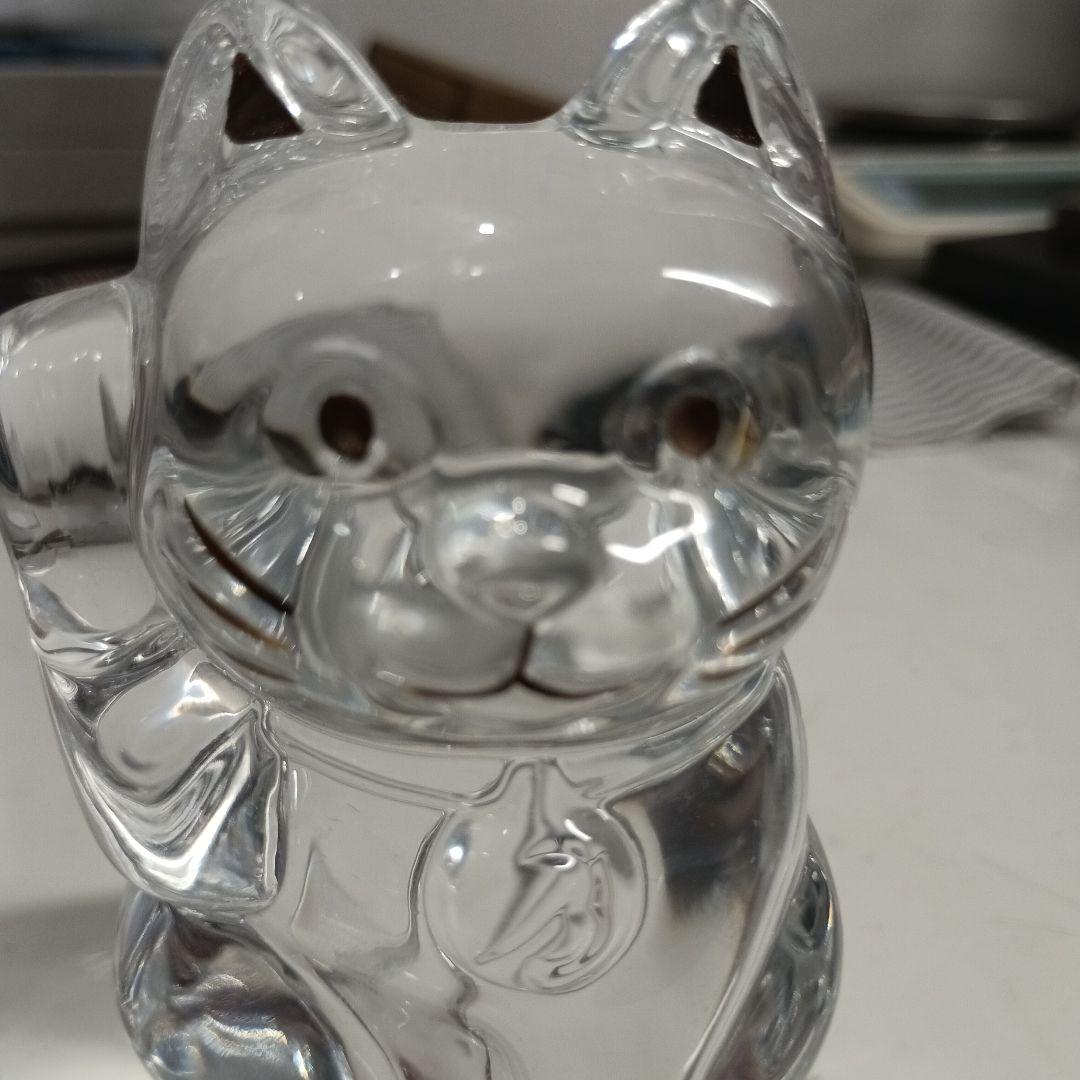 Baccarat クリスタル 招き猫