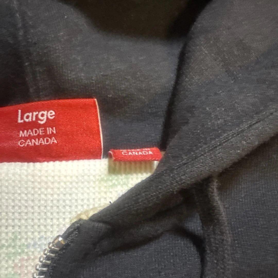 supremeジップパーカ 花柄サーマル