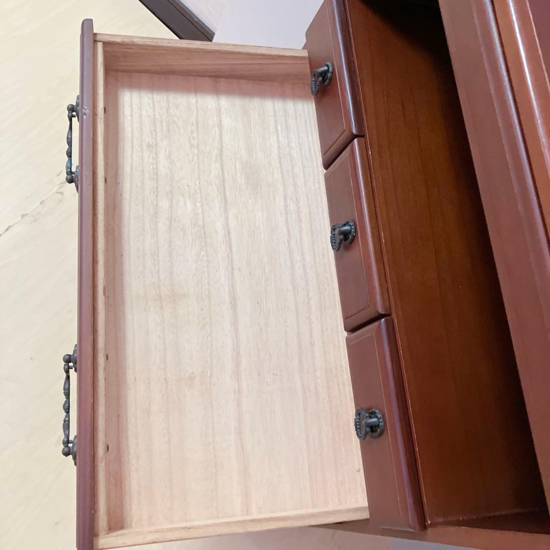 キャスター付き　電話台、FAX台 キャビネット サイドチェスト　サイドラック