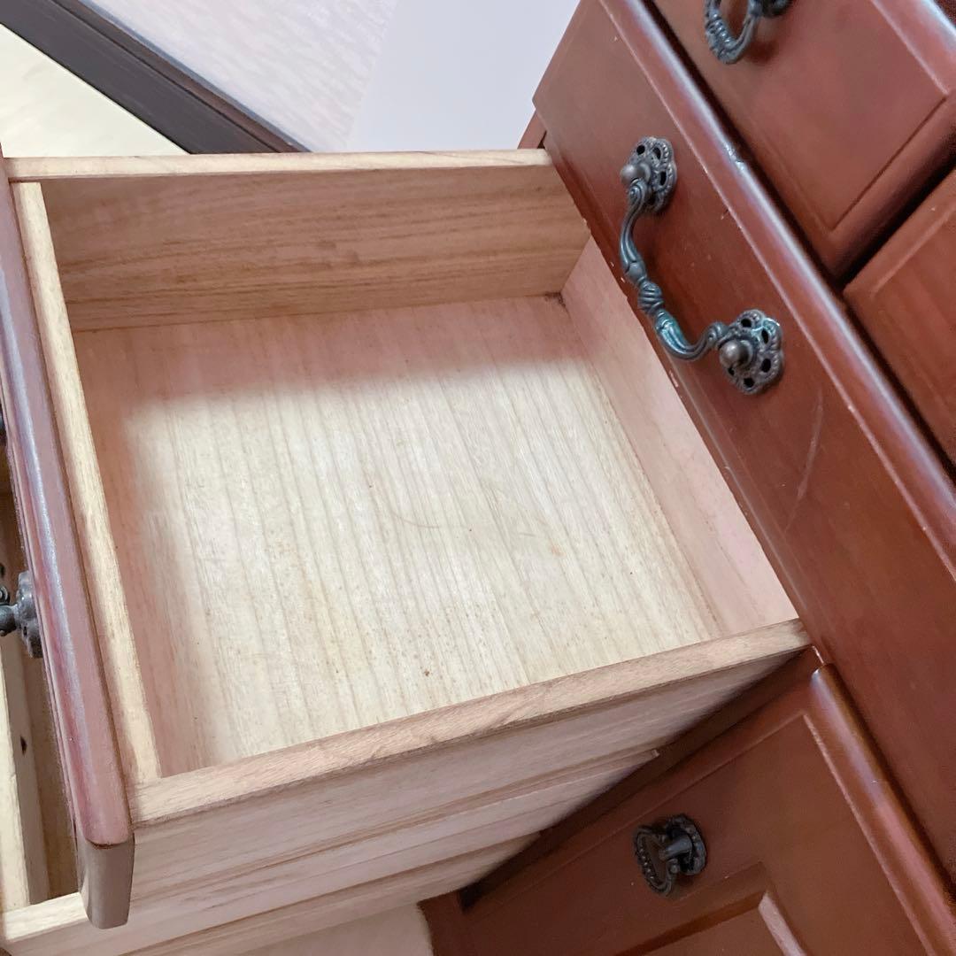 キャスター付き　電話台、FAX台 キャビネット サイドチェスト　サイドラック