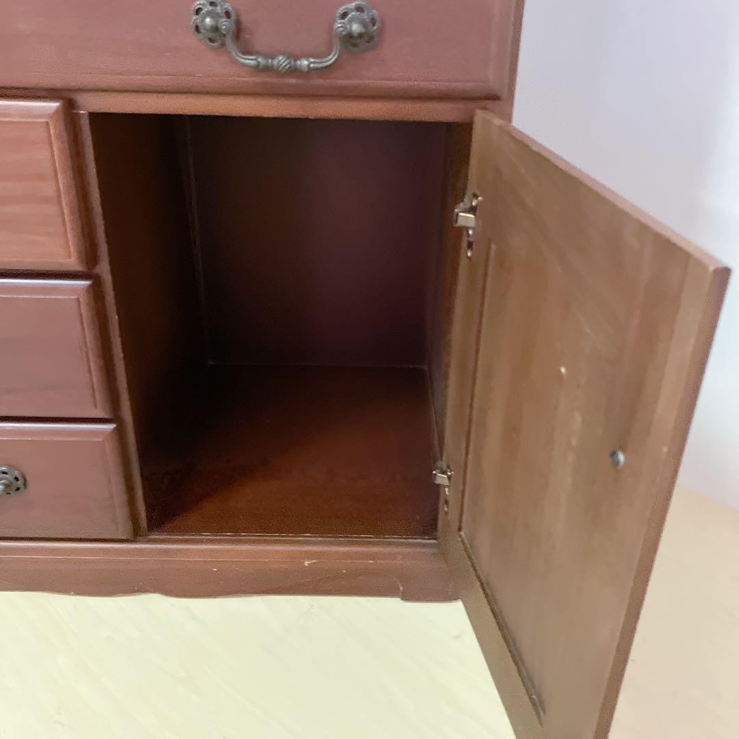 キャスター付き　電話台、FAX台 キャビネット サイドチェスト　サイドラック