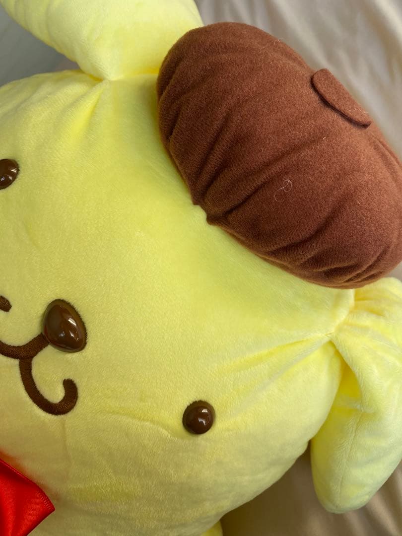 BIG 大きな黄色いぬいぐるみ ドングリ帽子付き 約60cm