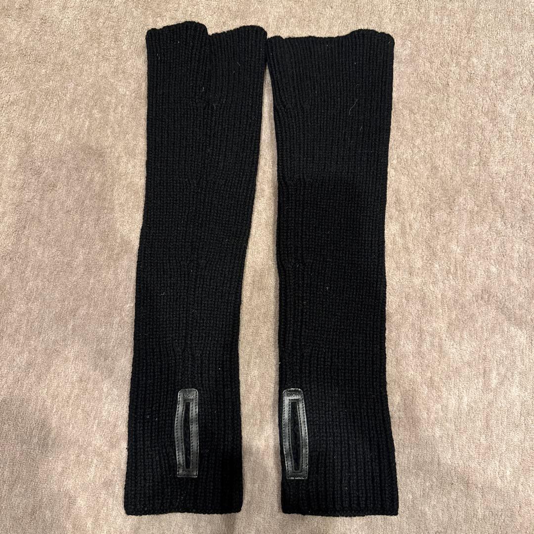 A/W2004Dior Homme Wool Arm Warmers ブラック