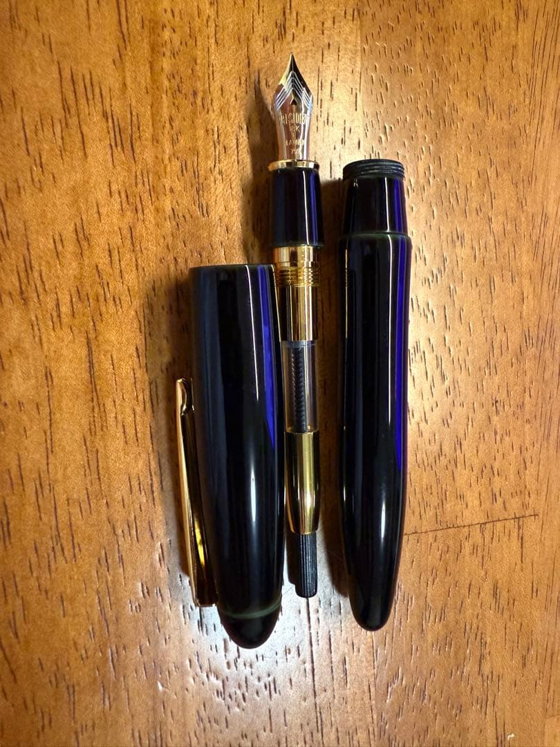 プラチナ万年筆 出雲 溜塗り『空溜』細字 PIZ-55000