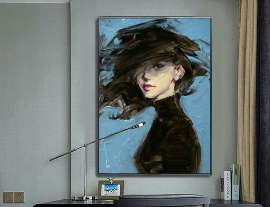 個人が手作りで絵を模造する レトロな油絵 創意絵画. 個人絵画.