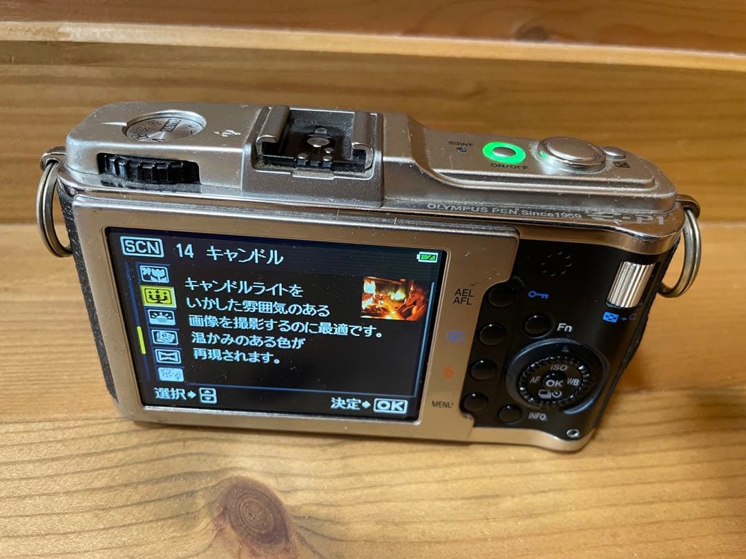 OLYMPUS PEN E-P1 シルバー/ブラック 本体＋電池と充電器