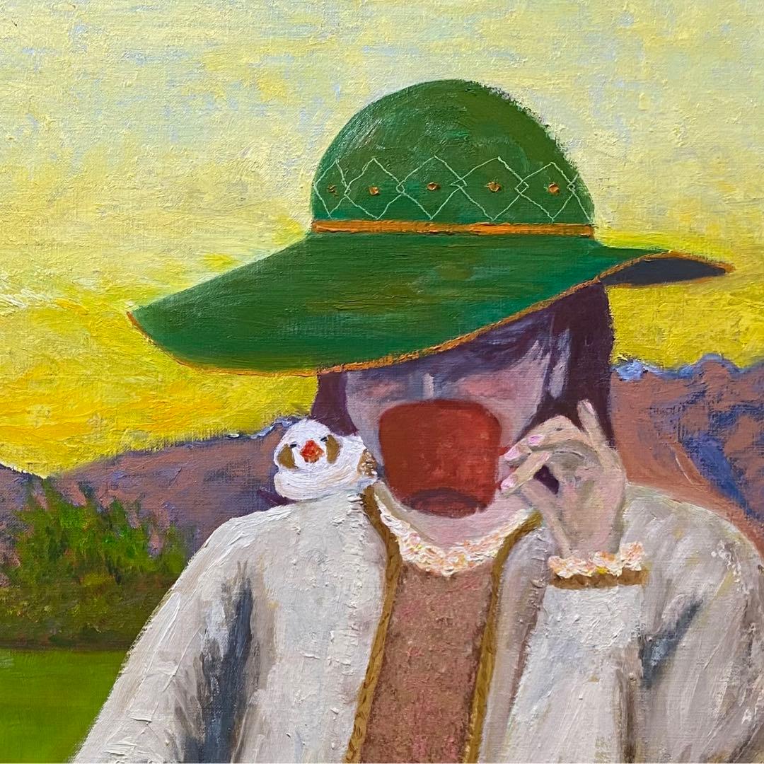 読書する女性 F20 油彩画 人物画 風景画 絵画