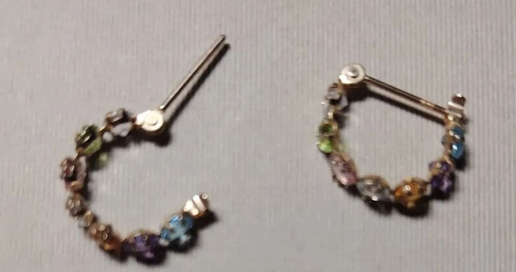 匿名配送♥キュイキュイ♥K10マルチカラースナップフープピアス