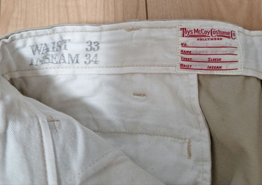 トイズマッコイ 映画大脱走モデル　チノパンツ