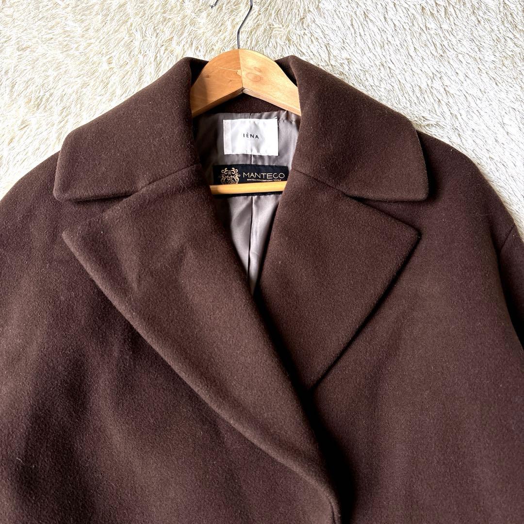 近年モデル　イエナ　MANTECO コクーンショートコート 38 ブラウン