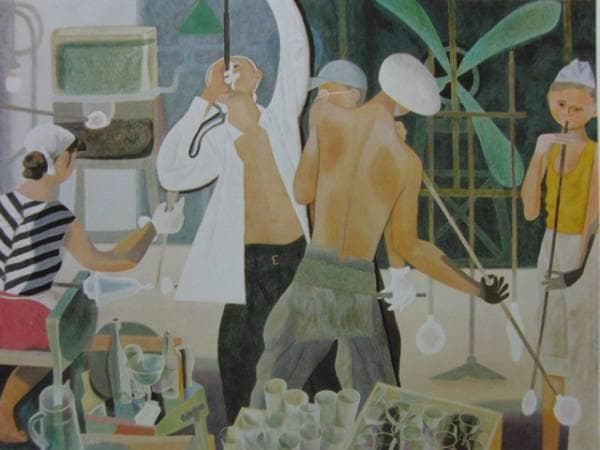 堂本印象 「ガラス」 超希少画集より、新品額装付