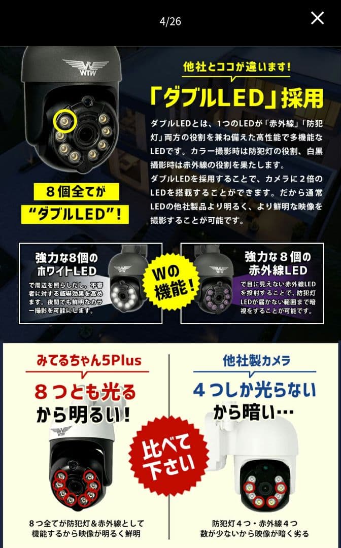 防犯カメラ 塚本無線WTW みてるちゃん 5Plus SDカード64GB付き