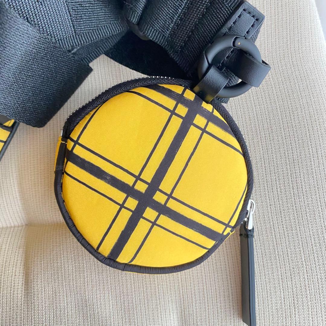 【MARNI】マルニ イエローチェック ナイロンパフ カメラバッグ ショルダー