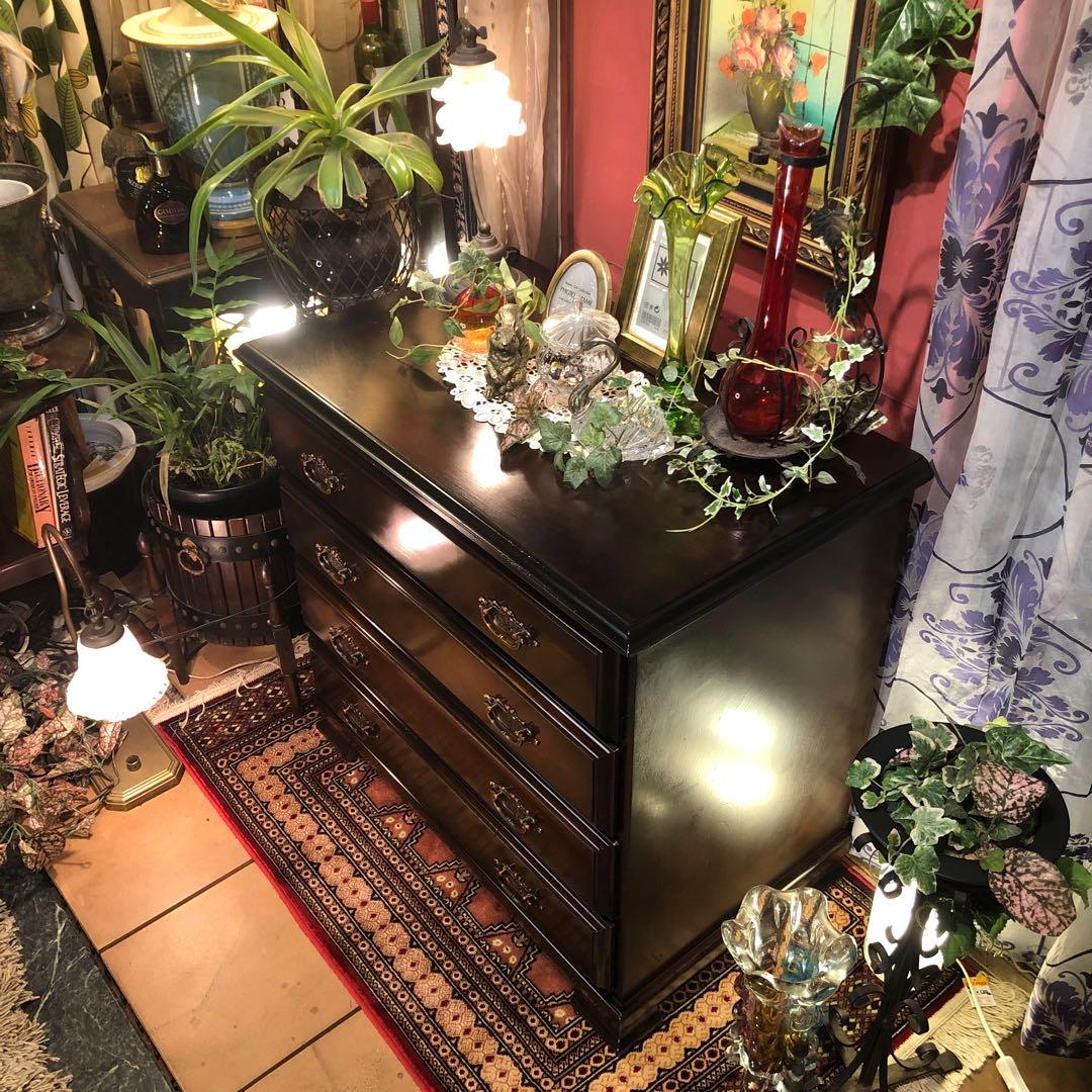 sale JPN 和製　アンティーク　４段　チェスト　かキャビネット