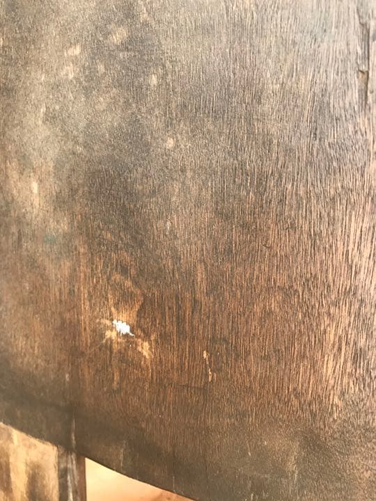 アフリカ　組立椅子　アンティーク　セヌフォ　木彫