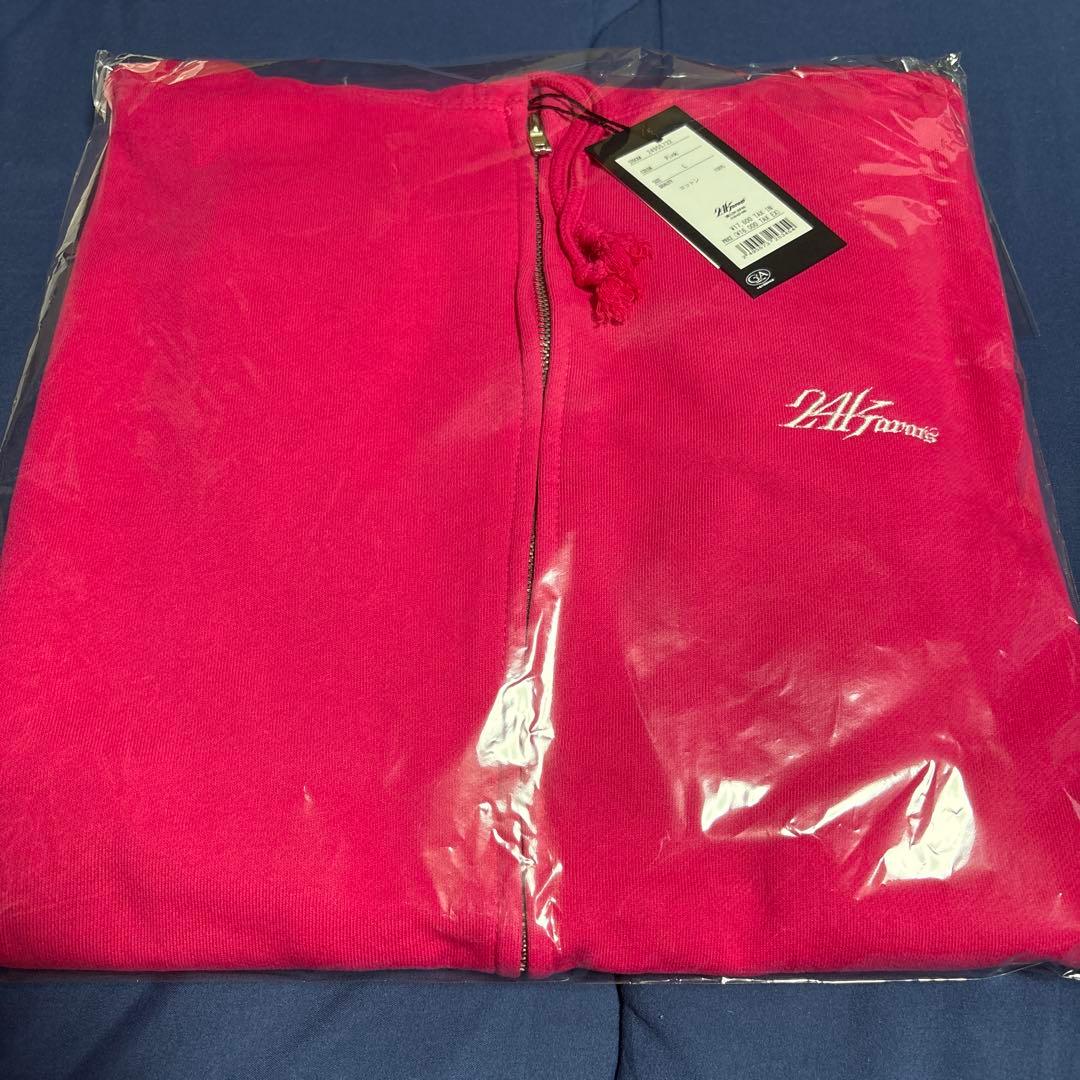 Girls² 24karats ZIP HOODIE ピンク　Lサイズ