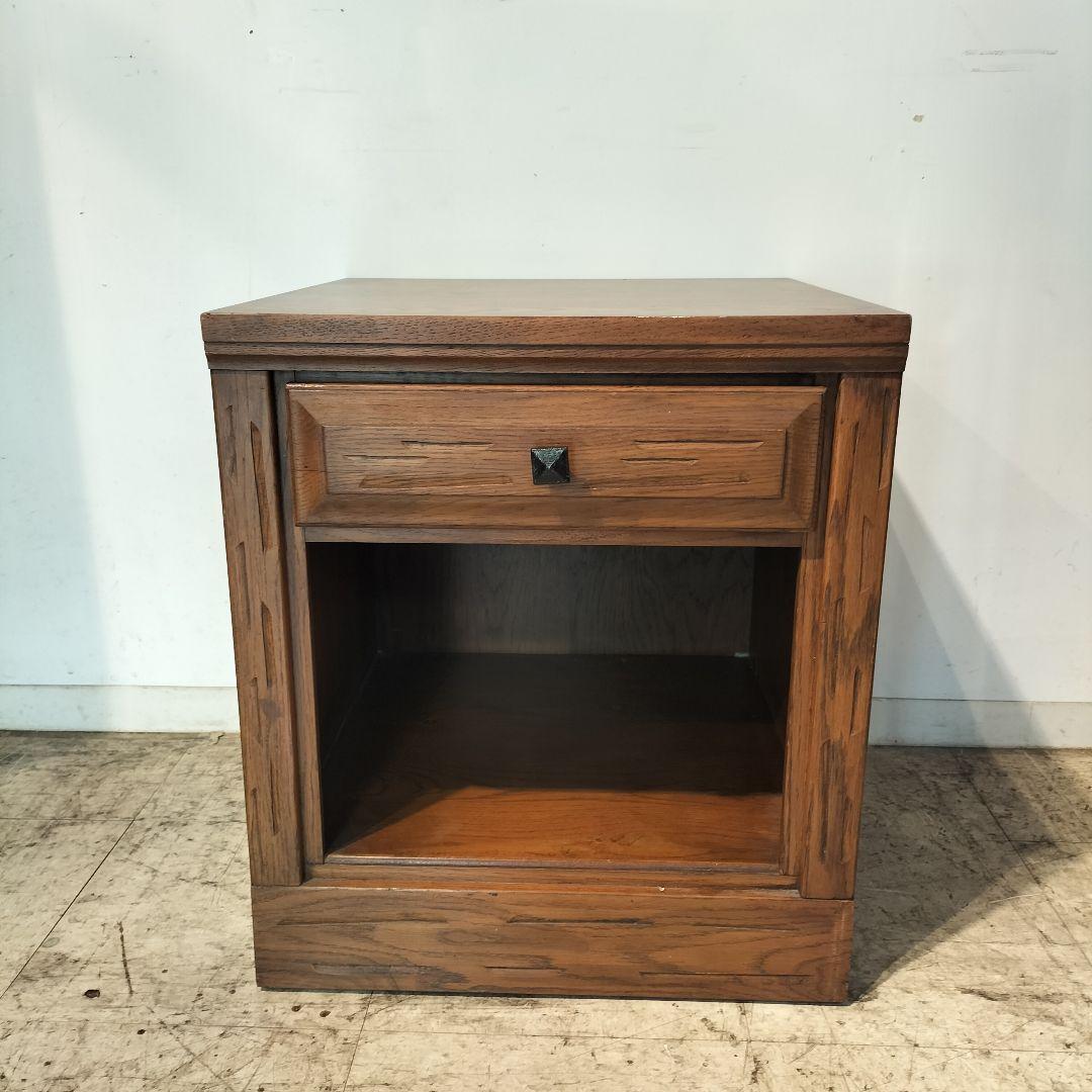 M♦年始Sale東名 US製　DREXEL　ヴィンテージ　ナイトテーブル　A