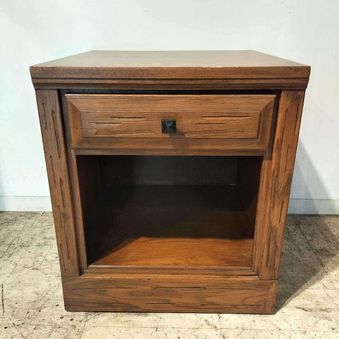 M♦年始Sale東名 US製　DREXEL　ヴィンテージ　ナイトテーブル　A