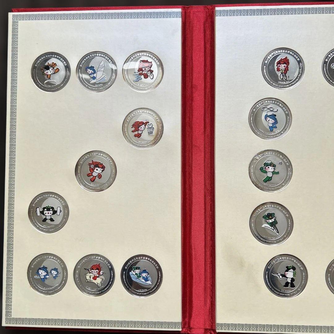 希少　北京オリンピック　マスコット純銀メダル　38枚セット