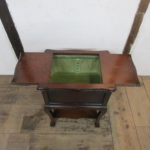 イギリス アンティーク 家具 ソーイングボックス 裁縫道具入れ 英国 6807d