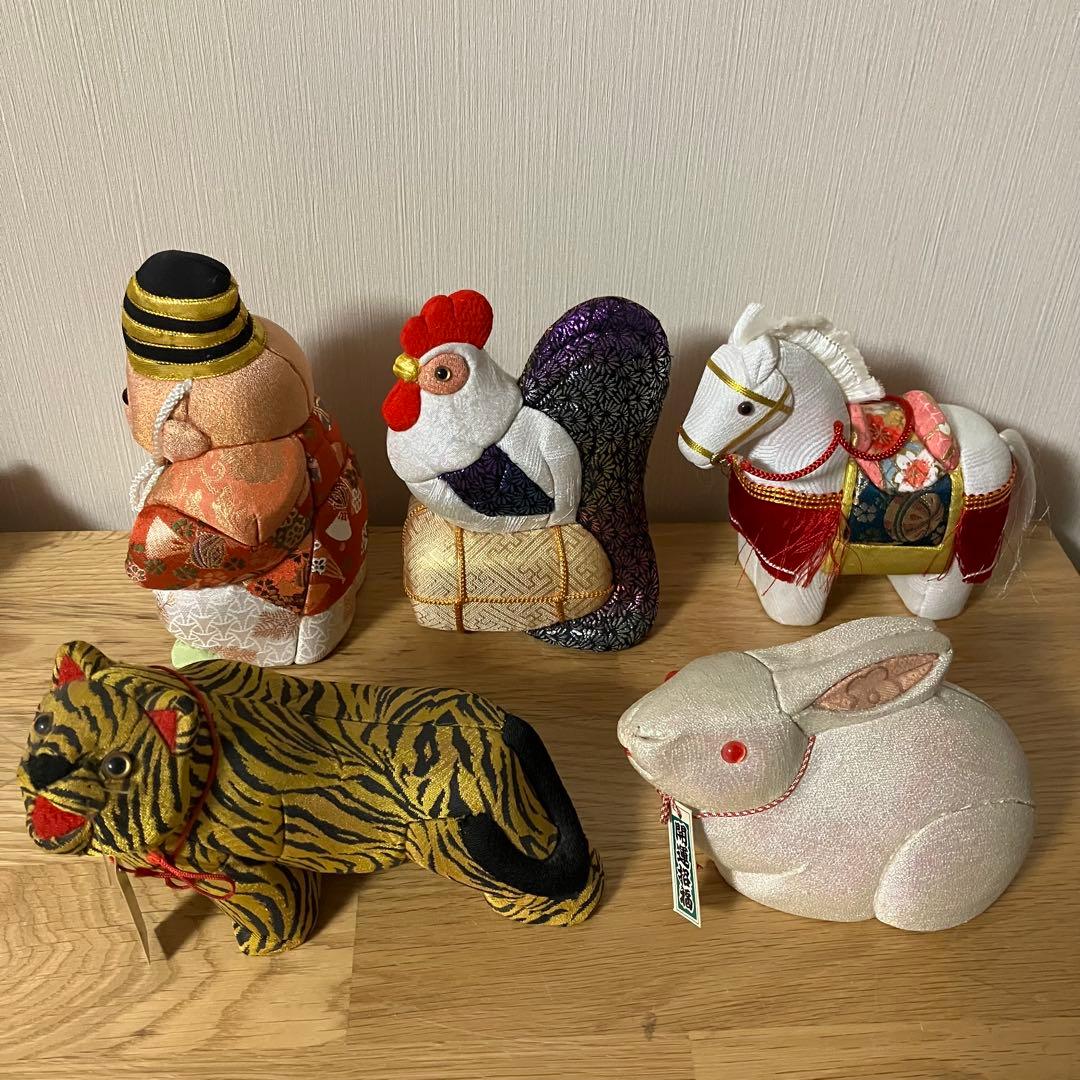 木目込み人形　干支　5点セット　縁起物
