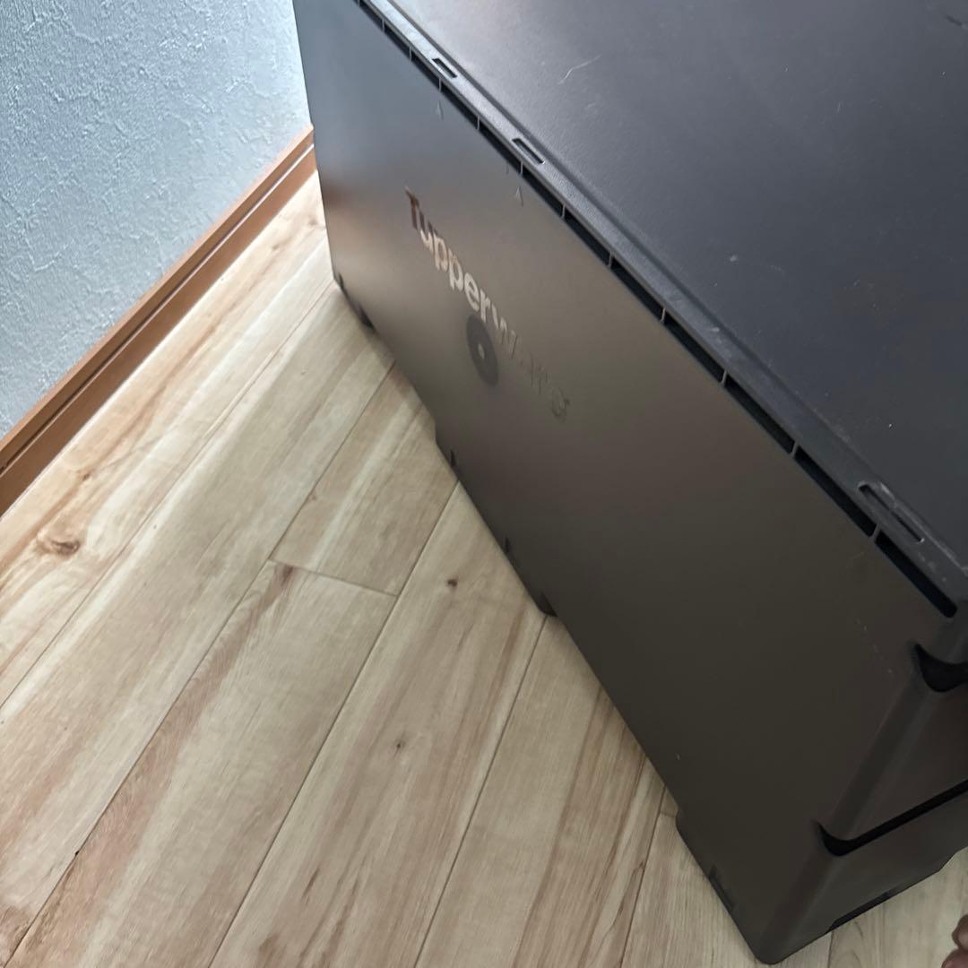 タッパーウェア　スーパーチェスト　深型　ダークアンバー色　状態良い　最安値