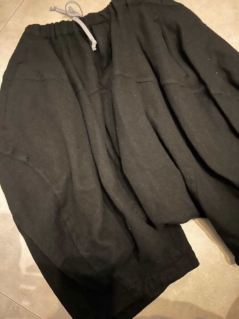 コムデギャルソン ブラック ウール サルエルパンツ XS 黒