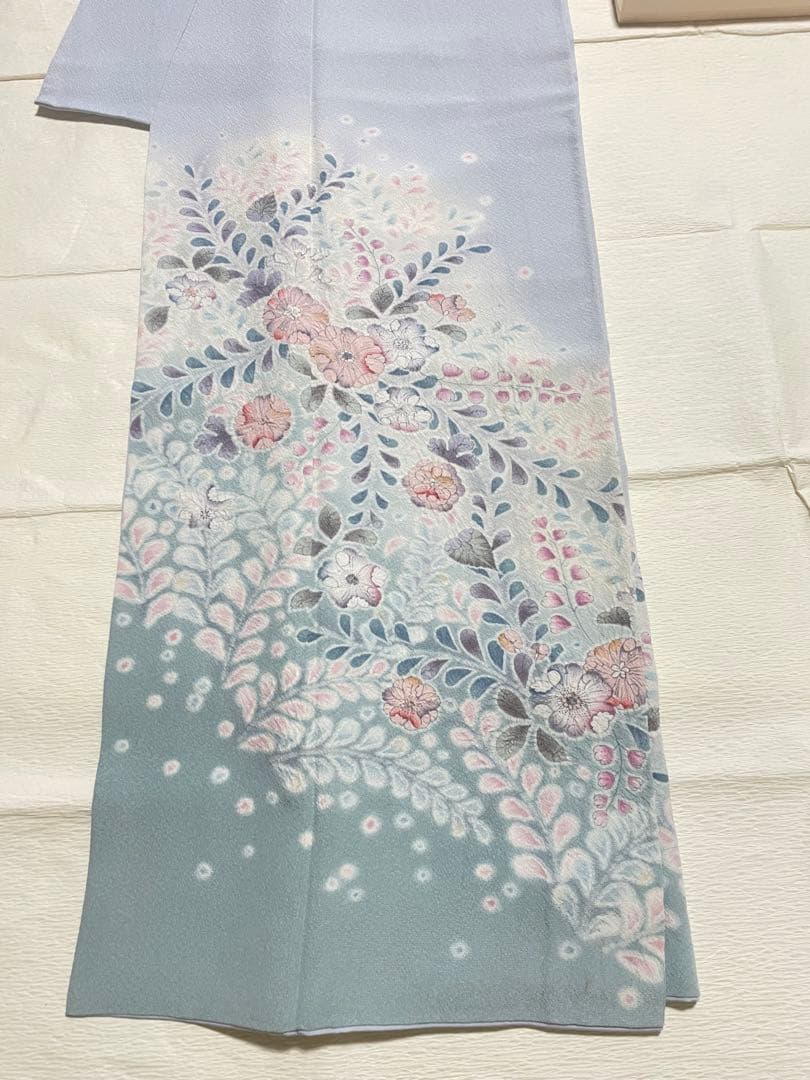 訪問着フルセット　辻ヶ花　作家　落款　正絹　絞り　上品　入学式　結婚式