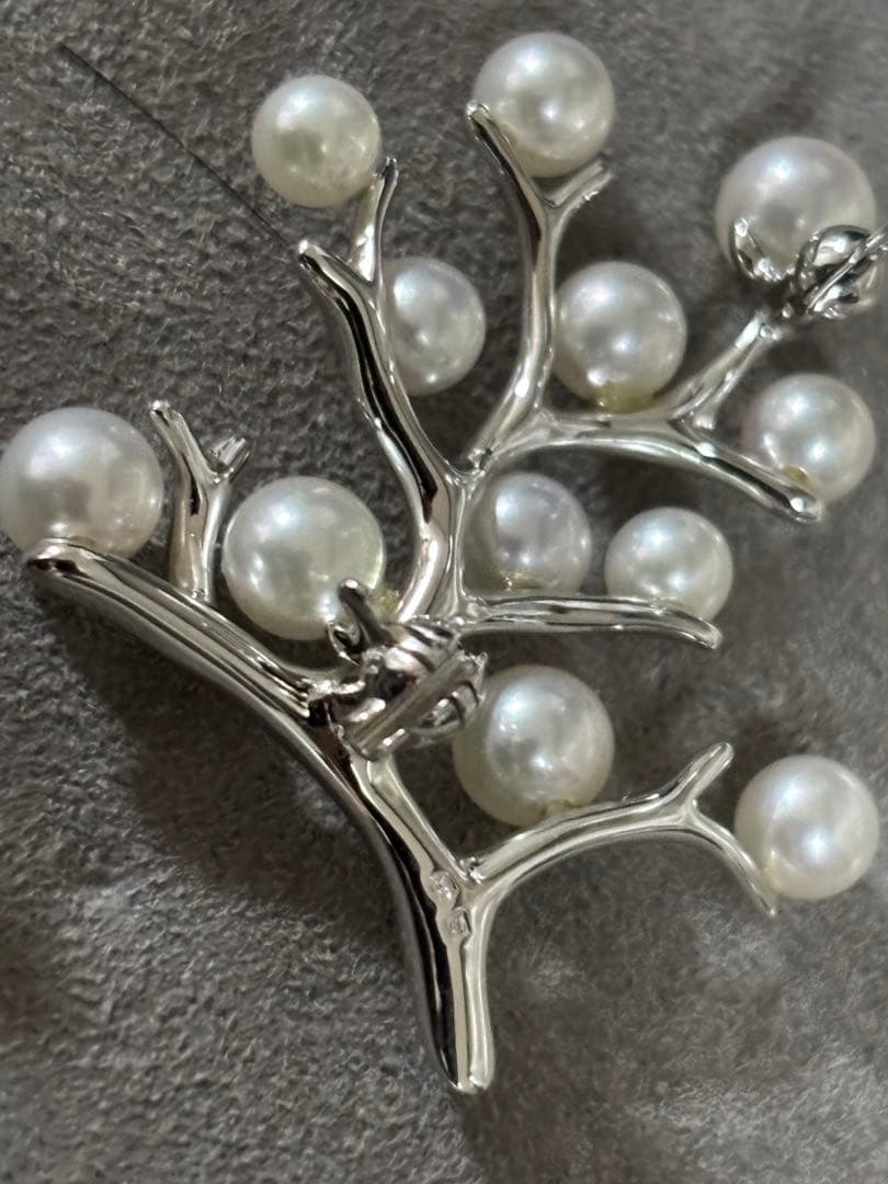 ミキモト 幸福の木 ブローチ シルバー MIKIMOTO