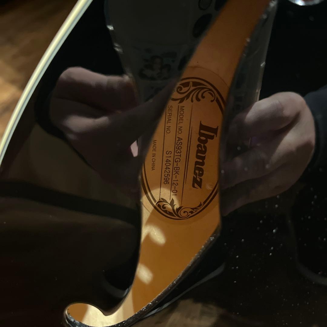 ギター Ibanez as93tg-bk